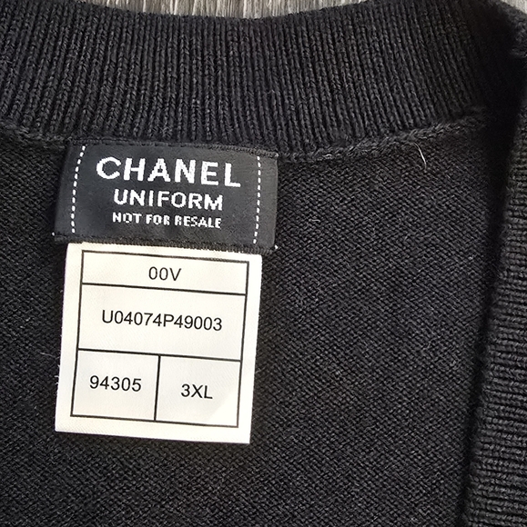 Uniform Cardigan black buttons size  xxxl - Picture 14 of 15